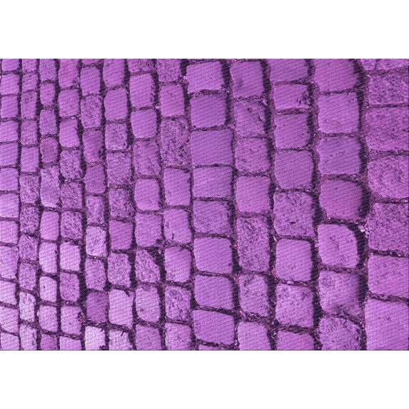 Ahgly Company Indoor Rectangle Patterned Dark Orchid Purple Area Rugs, 5' x 7'