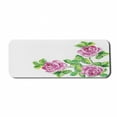 thumbnail image 1 of Watercolor Flower Computer Mouse Pad, Picturesque Glamour Dramatic Rose with Cracked Effect Natural Art, Rectangle Non-Slip Rubber Mousepad Large, 31" x 12" Gaming Size, Pink Green, by Ambesonne, 1 of 2