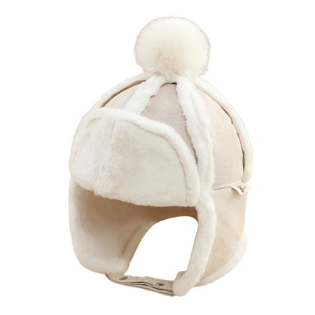 

Toddler Boys Girls Winter Hat Soft Warm Knitted Cute Hats Daily Size 8-24 Months