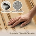 thumbnail image 6 of ODIKA 4'x6' Tan Brown Bohemian Tracewire Stripes Washable Area Rug Eclectic Geometric Patterns and Lines Pet Friendly, Non-Shedding for Bedroom, Reading Nook, 6 of 7