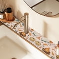 thumbnail image 2 of Yayeee Faucet Mat for Kitchen Sink 30" Diatomite Long Splash Guard Pad, Campfire Pattern, 2 Pack, 2 of 7