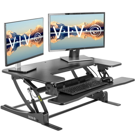 VIVO Black Height Adjustable Stand up Desk Converter | 36