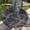 Black Marble, variant on Round Fitted Tablecloth with Elastic Edge Design Table Cover Waterproof Stain-Resistant Wipeable Table Cloth Best for 42"-46" Round Tables for Outdoor Indoor Black Marble