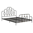 thumbnail image 6 of Novogratz Boutique Olivia Metal Bed, Queen Size Frame, Black and Gold, 6 of 17