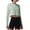 Sage Green, variant on Long Sleeve Crop Top, Women's Loose Yoga T-Shirt