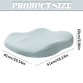 thumbnail image 3 of BESEW7 Car Seat Cushion Office Chair Cushion Lumbar Support Pillow U Shaped Memory Foam for Driving Pregnancy Coccyx Pain Relief Hip Pressure Reducing Black, 3 of 9