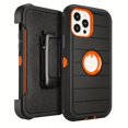 thumbnail image 1 of Ultra-Durable Military Phone Case Back Clip Holder, Compatible with iPhone 15 and iPhone 14 Pro Max, 1 of 5