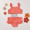 thumbnail image 3 of URMAGIC Baby Toddler Girls Swimsuit Swimming Costume One-Piece Cute Stripe Sleeveless Owl Print Bathing Suit Outfits 6-7 Years, 3 of 5