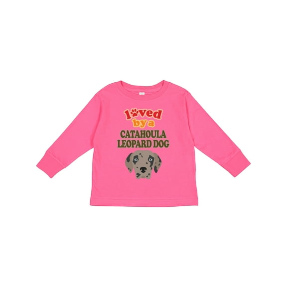 Inktastic Catahoula Leopard Dog Boys or Girls Long Sleeve Toddler T-Shirt