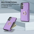 thumbnail image 2 of K-Lion Compatible with Samsung Galaxy A54 5G Wallet Case,Luxury PU Leather Shockproof Protective Case Card Holder Slot Ring Holder Kickstand Phone Cover for Samsung Galaxy A54 5G ,Purple, 2 of 5