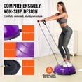 thumbnail image 4 of VEVOR 23" Half Exercise Ball Trainer Yoga Balance Stability Ball Resistance Band, 4 of 9