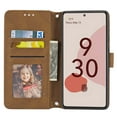 thumbnail image 2 of Feishell Google Pixel 6 Case with Credit Cards Holder, Wallet Magnetic Crossbody Shoulder Strap Flip Stand Purse Premium PU Leather Cover for Google Pixel 6, Brown, 2 of 7