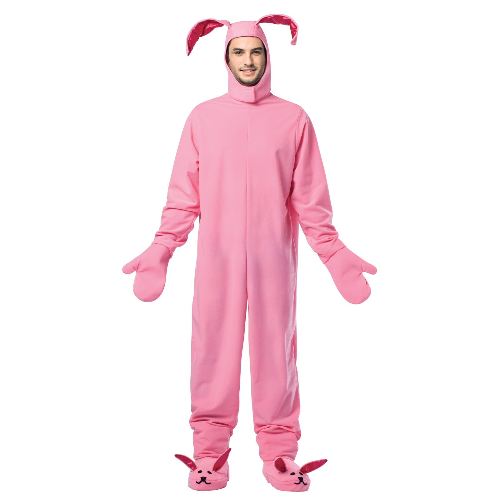 Big Pink Baby Adult Romper Sleep Suit Costume Unisex Jumpsuit Fancy Dress Outfit 