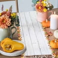 thumbnail image 4 of Happy Fall Table Runner, Autumn Thanksgiving Kitchen Dining Table Decoration for Home Party Decor 13x72 Inches, 4 of 9