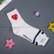 thumbnail image 1 of Estilo Japonés Street Wear Personalizado Deportes Mujeres Calcetines Negro Blanco Rayas Lunares Color Sólido Amor De Moda Medio Tubo Casualpangjing, 1 of 4