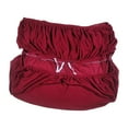 thumbnail image 3 of Housse de Pouf Rectangulaire Amovible pour Salon Bureau Hôtel Rouge, 3 of 8
