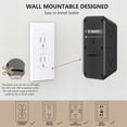 thumbnail image 5 of JcBlaon Protector contra sobretensiones extensor de salida – Divisor de 6 salidas con 4 puertos USB (2 USB C), cargador de pared expansor de enchufe múltiple, adaptador de pared de enchufe múltiple de, 5 of 5