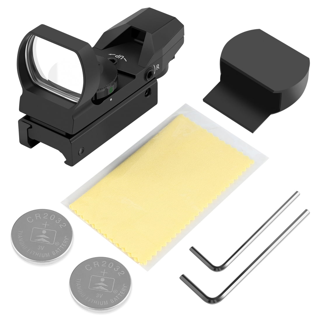 Feyachi Dot Sight - Adjustable Reticle (4 Styles) Both Red and Green in one Sight!