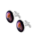 thumbnail image 2 of Jellyfish Dapper Stainless Steel Shirt Cufflinks Set for Formal Attire - for Weddings and Business Meetings, 2 of 6