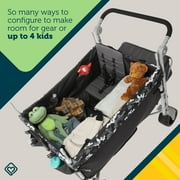Safety 1st Summit Sprint Quad Wagon Stroller 4 Passenger, Charcoal Camo, Toddler, Unisex