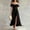 14# Black, variant on Women Ruffle Floral Maxi Summer Dress Off Shoulder Short Sleeve Backless Flounce Bodice Slit Hem Beach Dresses Sky Blue 2XL