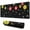 Black Christmas Ornament, variant on Long Mouse Pads for Desk,Black Christmas Ornament Pattern Desk Mats on Top Of Desks, Desk Mouse Pad Extra Large with 3mm Non-Slip Base and Stitched Edge for Gaming,Office,Work,Home 31.5x11.8in