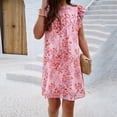 thumbnail image 4 of Elegant floral sleeveless dress for women, 4 of 5