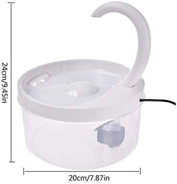 Pet Water Fountain Cat Water Dispenser Automatic Drinking Fountain with LED Light for Cats Dogs