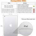 thumbnail image 2 of Funda para iPad 10.2 para iPad 9.ª generación 2021/iPad 8.ª generación 2020/iPad 7.ª generación 2019, cubierta trasera suave esmerilada con soporte para iPad de 10,2 pulgadas, encendido/apagado automá, 2 of 5