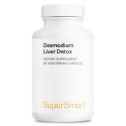 SuperSmart - Desmodium Liver Detox 1200mg per Day (High Concentration) - 10-1 Desmodium Adscendens Extract Supplement | Non-GMO & Gluten Free - 90 Vegetarian Capsules