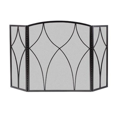 

Products 33.5 x 48 in. 3 Panel Diamond Style Fireplace Screen Black