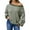 Green, variant on Cute Sweater Women Stripe Patchwork Off Shoulder Long Sleeve Y2K Loose Fit 2025 Fall Outfits