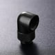 thumbnail image 1 of Conector G1/4 Rosca G1/4 Adaptador de montaje de 90 grados Conector rotativo refrigerado por agua (Negro), 1 of 7
