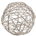 thumbnail image 5 of 8", 6", 4"D Silver Metal Wire Orb Geometric Sculpture, by DecMode (3 Count), 5 of 14