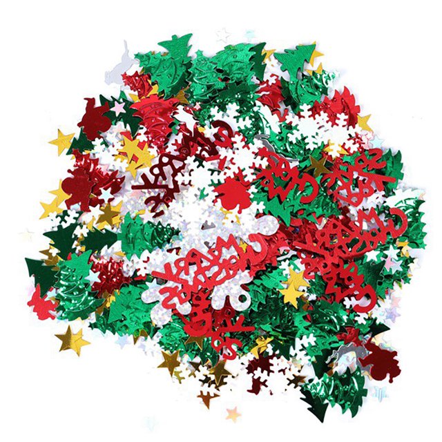 Bangcool 3.53oz Christmas Confetti Fashion Assorted Confetti Decoration Table Confetti
