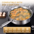 thumbnail image 7 of LOLYKITCH Tri-ply Stainless Steel 5QT Sauté Pan with Lid,12 inch Deep Frying Pan,Large Skillet,Induction Cooking Pan,Dishwasher and Oven Safe., 7 of 7