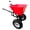 Black + red, variant on Tow Behind Broadcast Spreader, 90LBS Capacity, 12 in Tires, Pull Behind Fertilizer Spreader, Hopper Cover & Universal Hitch, Lawn Spreaders for Seed, Fertilizer, Salt, Ice Melt