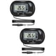 thumbnail image 1 of Termómetro digital LCD para acuario con ventosas y sonda impermeable para pecera, terrario para reptiles (2 piezas), 1 of 5