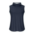 thumbnail image 4 of Penkiiy Women's Lightweight Sleeveless Hooded Sun Shirt UPF 50+ - Summer Essentials, Breathable Athletic Rashguard for Outdoor Activities, 4 of 5