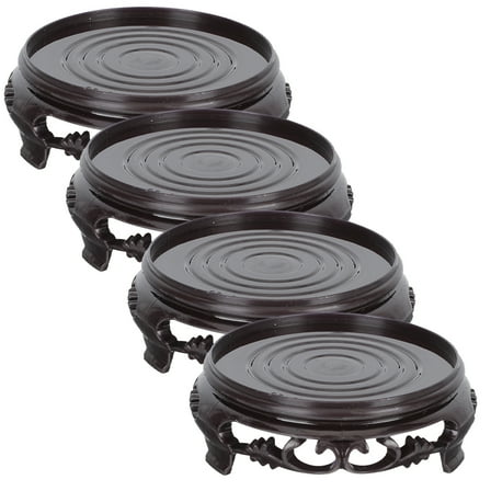 Hemobllo 4Pcs Plastic Plant Riser Sturdy Indoor Plant Holder Assorted Color for Home Decor