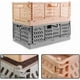 thumbnail image 3 of Juego de 2 cajas de almacenamiento de plástico plegables, caja de almacenamiento de plástico plegable para habitación de niños, cocina, oficina (rosa, 30,5 x 20 x 12,2 cm) Sincero Electrónica, 3 of 4