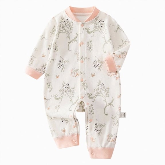 9-12 Months Newborn Unisex Footless Baby Sleepers Romper Boys Girls Long Sleeve Sleepwear Warm Jumpsuit Unisex Fall Winter