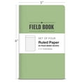 thumbnail image 4 of Elan Publishing Company Field Notebook/Journal - 5"x8" - Green Cover - Lined Memo Book - Pack of 4, 4 of 5