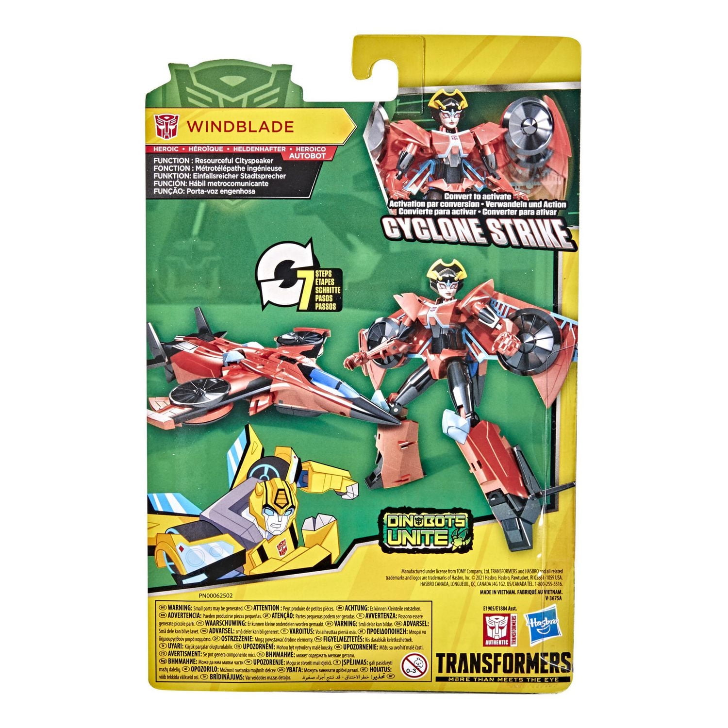 Transformers Toys Bumblebee Cyberverse Adventures Dinobots Unite Warrior Class Windblade Action Attackers Figure, Ages 6 and Up, 5.4-inch