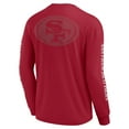 thumbnail image 3 of Unisex Fanatics Scarlet San Francisco 49ers Elements Strive Long Sleeve T-Shirt, 3 of 3