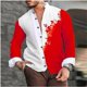 thumbnail image 1 of Camiseta suave y cómoda con estampado gráfico de piel de serpiente en HD, traje de solapa con botones, camiseta colorida retro popular de moda para hombres, 1 of 6