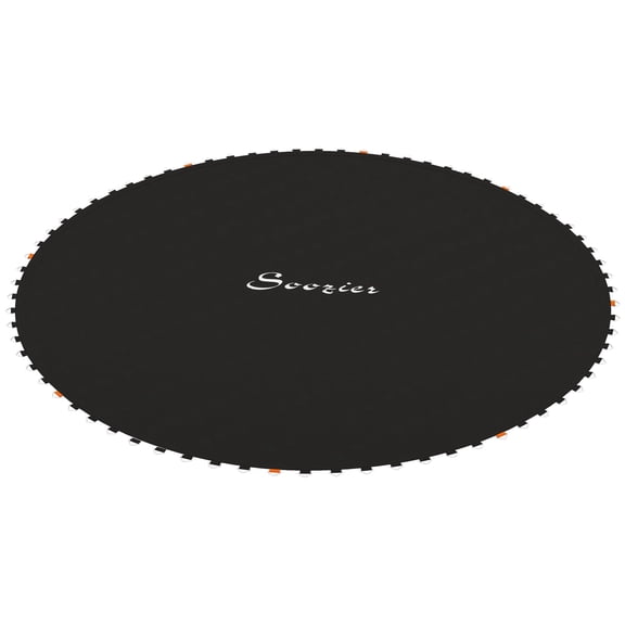 Trampoline Mat for 12 Foot Round Trampoline, 72 V-Rings & 5.5 Inch Springs, Heavy-Duty Jumping Replacement Mat (Black)