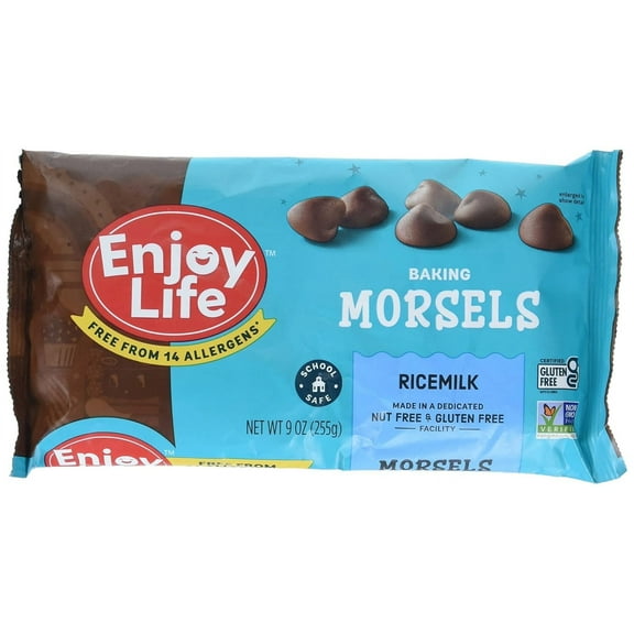 Enjoy Life Ricemilk Chocolate Morsels 9 oz Pack of 2