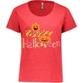 thumbnail image 3 of Inktastic Happy Halloween Decorated Letters with Dancing Pumpkins Women's Plus Size T-Shirt, 3 of 5