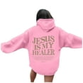 thumbnail image 5 of Christian Hoodies for Women 2025 Jesus Is My Healer Christian Hoodie with Pockets Hooded Sweatshirt Women Pullover, 5 of 8